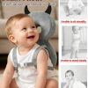 1pc New Brown Bear Head Pillow Anti-Fall Pillow
