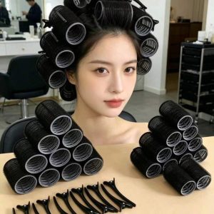 12 curling irons + 12 hair clips